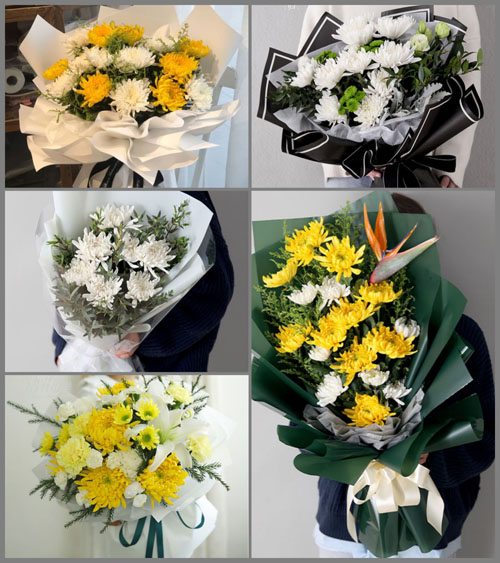 湖北武汉市新洲区徐古镇克昌湾村白事花束代送